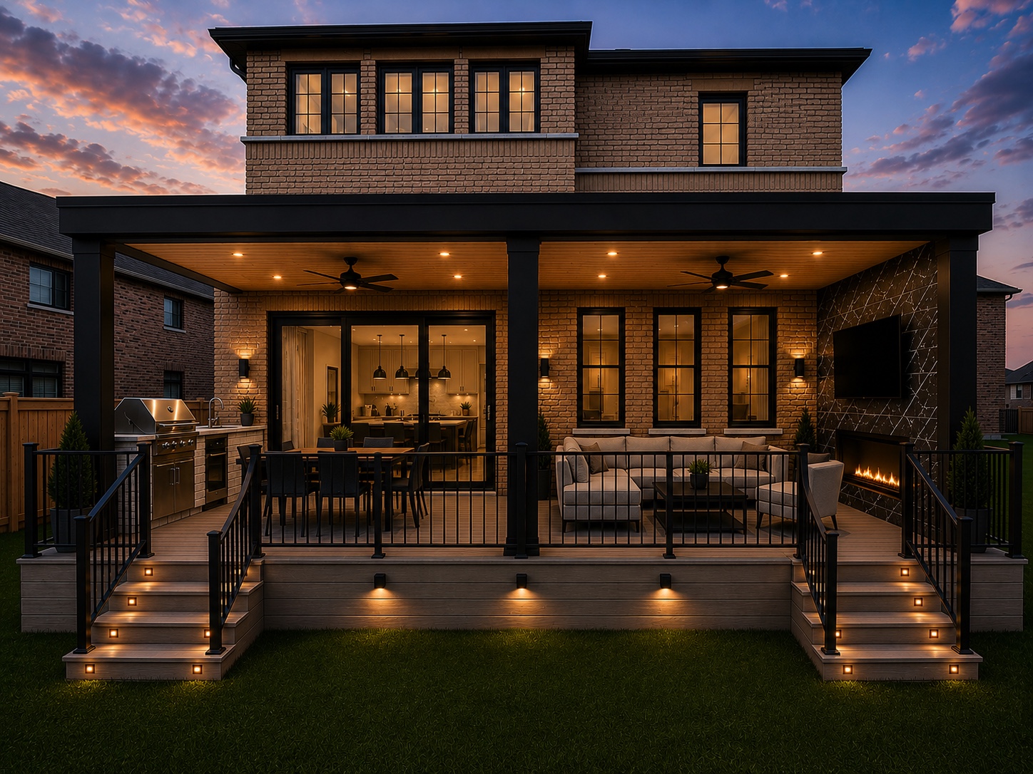 Milton covered deck